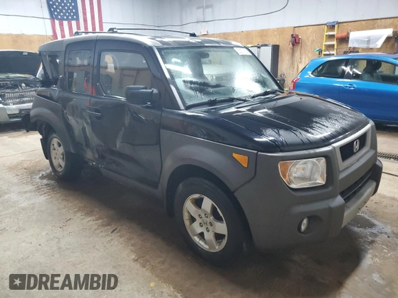 2004 Honda Element EX with VIN 5J6YH27614L019592, listed as a Copart auction lot 53577105 with 113,909 mi miles and Clean Title. Bid and sale history available at DreamBid. Image 4.