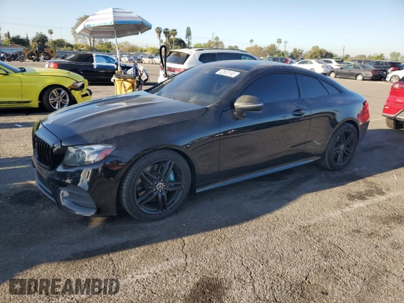 2018 Mercedes-Benz E-Class E 400 with VIN WDD1J6FB8JF044703, listed as a Copart auction lot 52633145 with 122,099 mi miles and Salvage Title. Bid and sale history available at carsss.com. Image 1.