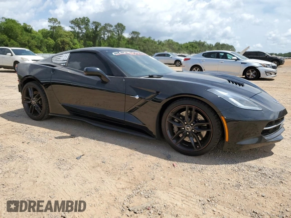 2014 Chevrolet Corvette Z51 3LT with VIN 1G1YM2D72E5102963, listed as a Copart auction lot 54023575 with 99,573 mi miles and Salvage title. Bid and sale history available at DreamBid. Image 4.