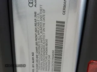 2023 Audi A5 Sportback Premium Plus with VIN WAUCBCF51PA045350, listed as a Copart auction lot 55945033 with 0 mi miles and Non Repairable. Bid and sale history available at carsss.com. Image 12.