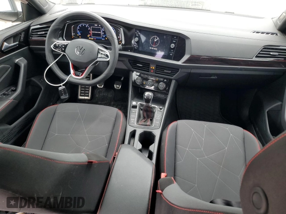 2024 Volkswagen Jetta 40th Anniversary Edition with VIN 3VW8T7BUXRM036014, listed as a Copart auction lot 44445725 with 4,625 mi miles and Salvage title. Bid and sale history available at DreamBid. Image 8.