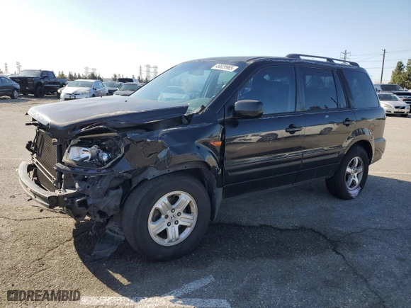 2006 Honda Pilot EX-L with VIN 5FNYF28576B043953, listed as a Copart auction lot 49839965 with 123,456 mi miles and Salvage Title. Bid and sale history available at carsss.com. Image 1.