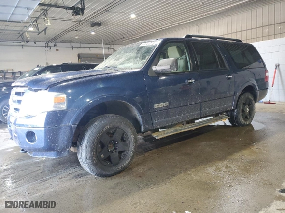 2008 Ford Expedition EL SSV with VIN 1FMFK16588LA27336, listed as a Copart auction lot 43534715 with 131,681 mi miles and Salvage Title. Bid and sale history available at carsss.com. Image 1.