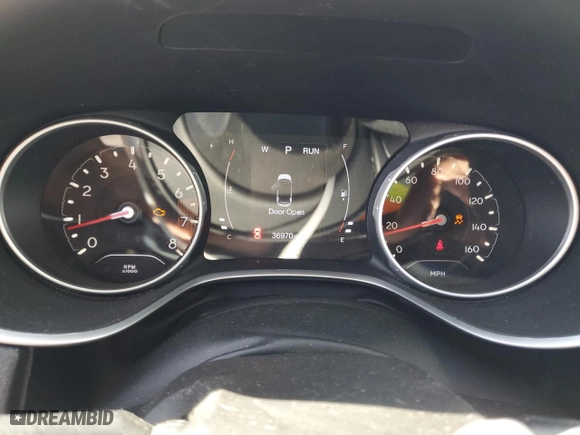 2019 Jeep Compass Latitude with VIN 3C4NJDBB8KT806912, listed as a Copart auction lot 49616585 with 36,970 mi miles and Salvage Title. Bid and sale history available at carsss.com. Image 9.