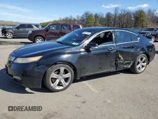 2012 Acura TL Tech Auto with VIN 19UUA8F56CA004666, listed as a Copart auction lot 49587145 with 207,109 mi miles and Salvage Title. Bid and sale history available at carsss.com. Image 1.