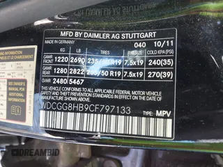 2012 Mercedes-Benz GLK 350 z VIN WDCGG8HB9CF797133, wystawiony jako IAAI lot #42162128 z przebiegiem 227 972 mil mil oraz . Historia ofert i sprzedaży dostępna na DreamBid. Obrazek 9.