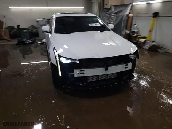 2023 Cadillac CT4 V-Series with VIN 1G6DH5RL6P0125456, listed as a Copart auction lot 46473995 with 26,353 mi miles and Salvage Title. Bid and sale history available at carsss.com. Image 14.