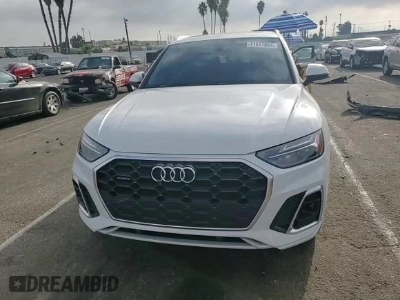 2023 Audi Q5 S line Premium with VIN WA1GAAFY8P2122385, listed as a Copart auction lot 71277064 with 13,629 mi miles and Salvage title. Bid and sale history available at DreamBid. Image 11.