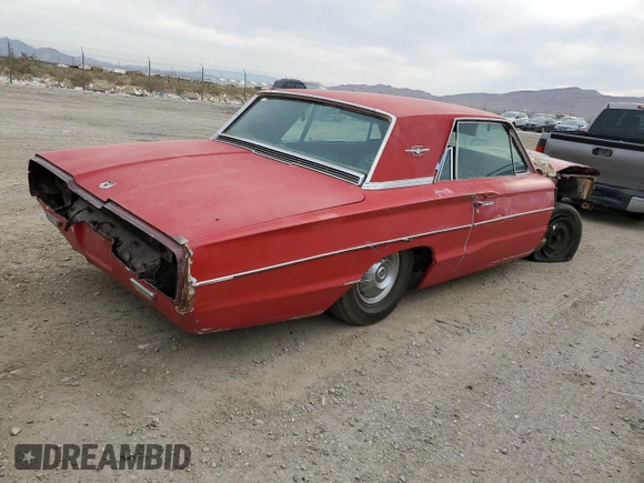 1966 Ford Thunderbird with VIN 6Y870135392, listed as a Copart auction lot 66917184 with Not Provided miles and Salvage Title. Bid and sale history available at DreamBid. Image 3.