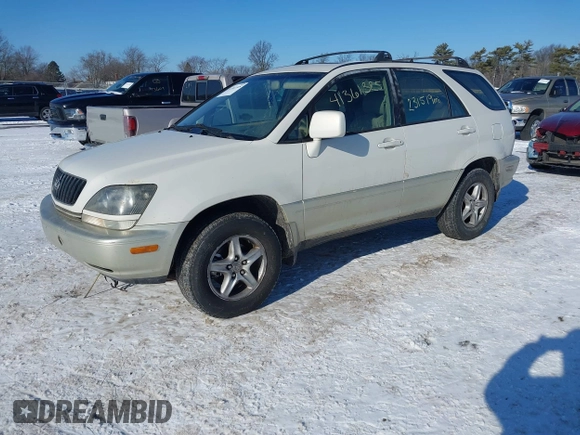 1999 Lexus RX 300 Luxury SUV with VIN JT6HF10U9X0078840, listed as a IAAI auction lot 41361325 with 231,519 mi miles. Bid and sale history available at carsss.com. Image 2.