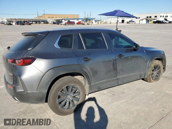 2025 Mazda CX-50 S Preferred with VIN 7MMVABBMXSN329678, listed as a Copart auction lot 47362575 with 4,517 mi miles and Salvage Title. Bid and sale history available at carsss.com. Image 3.