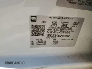 2022 GMC Sierra 1500 with VIN 1GT48LEY2NF313582, listed as a Copart auction lot 70024894 with 79,239 mi miles and Salvage Title. Bid and sale history available at DreamBid. Image 12.