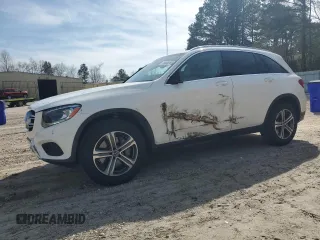 2019 Mercedes-Benz GLC with VIN WDC0G4KB1KV145212, listed as a Copart auction lot 49686965 with 53,538 mi miles and Salvage Title. Bid and sale history available at carsss.com. Image 1.