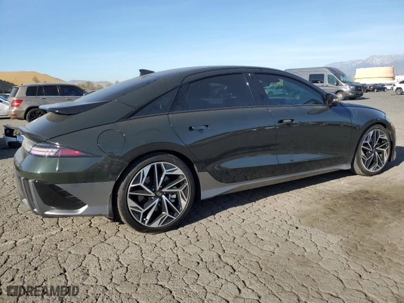 2023 Hyundai IONIQ 6 Limited with VIN KMHM54AA6PA038799, listed as a Copart auction lot 85011164 with 29,307 mi miles and Salvage Title. Bid and sale history available at carsss.com. Image 3.