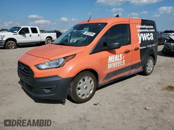 2021 Ford Transit Connect XL z VIN NM0LS6E29M1484588, wystawiony jako Copart lot #56292355 z przebiegiem 32 034 mil mil oraz Szkoda całkowita • Salvage title. Historia ofert i sprzedaży dostępna na DreamBid. Obrazek 1.