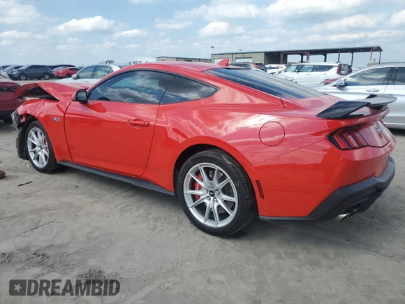 2024 Ford Mustang GT with VIN 1FA6P8CF5R5425448, listed as a Copart auction lot 55975225 with 9,391 mi miles and Salvage title. Bid and sale history available at DreamBid. Image 2.