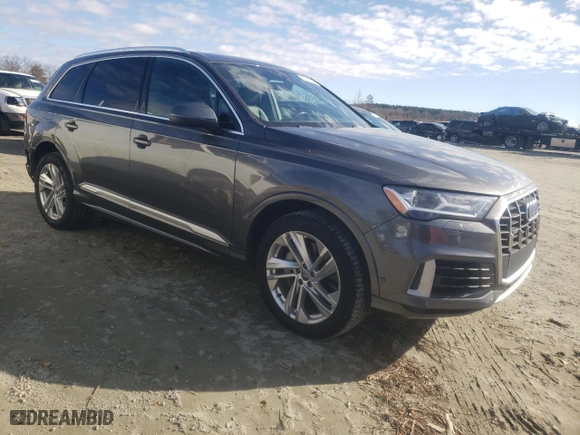 2020 Audi Q7 Premium Plus with VIN WA1LXAF7XLD005572, listed as a Copart auction lot 85310204 with 76,961 mi miles and Clean Title. Bid and sale history available at carsss.com. Image 4.