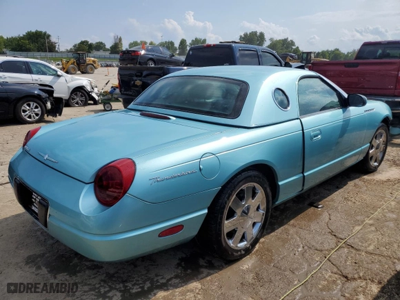 2002 Ford Thunderbird w/Hardtop Premium with VIN 1FAHP60A82Y125798, listed as a Copart auction lot 64193474 with NaN miles and Salvage Title. Bid and sale history available at carsss.com. Image 3.