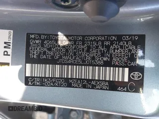2020 Toyota Corolla SE with VIN JTDS4RCE5LJ015388, listed as a IAAI auction lot 41705544 with 87,322 mi miles and . Bid and sale history available at DreamBid. Image 9.