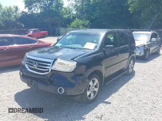 2013 Honda Pilot EX-L with VIN 5FNYF4H69DB024242, listed as a IAAI auction lot 42561279 with 205,611 mi miles and . Bid and sale history available at DreamBid. Image 2.