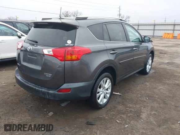 2014 Toyota RAV4 Limited with VIN 2T3DFREV2EW154348, listed as a IAAI auction lot 41533941 with 185,469 mi miles. Bid and sale history available at carsss.com. Image 4.