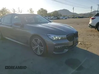 2017 BMW 7 Series 740i with VIN WBA7E2C32HG740988, listed as a Copart auction lot 49613465 with 63,646 mi miles and Salvage Title. Bid and sale history available at carsss.com. Image 11.