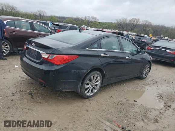 2012 Hyundai Sonata SE with VIN 5NPEC4AB1CH433614, listed as a Copart auction lot 52030405 with 192,023 mi miles and Salvage Title. Bid and sale history available at carsss.com. Image 3.