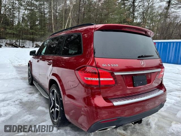 2018 Mercedes-Benz GLS 550 with VIN 4JGDF7DE1JB020273, listed as a Copart auction lot 47413425 with 36,949 mi miles and Clean title. Bid and sale history available at DreamBid. Image 3.