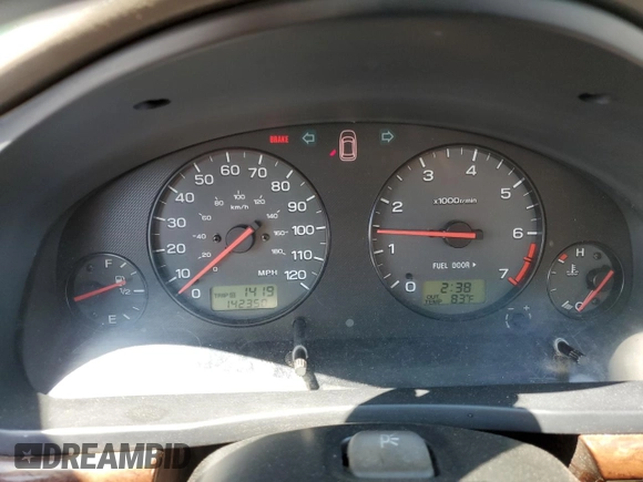 2002 Subaru Legacy Outback with VIN 4S3BH665326645636, listed as a Copart auction lot 61762555 with 142,350 mi miles and Salvage title. Bid and sale history available at DreamBid. Image 9.