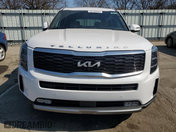 2022 Kia Telluride SX with VIN 5XYP54HC8NG201913, listed as a Copart auction lot 49168945 with 46,036 mi miles and Salvage title. Bid and sale history available at DreamBid. Image 5.