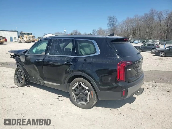 2025 Kia Telluride S with VIN 5XYP64GC8SG565906, listed as a Copart auction lot 46704315 with 7,146 mi miles and Salvage Title. Bid and sale history available at DreamBid. Image 12.