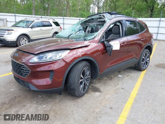 2021 Ford Escape SE Hybrid with VIN 1FMCU9BZ9MUA15592, listed as a IAAI auction lot 42261312 with 56,525 mi miles and . Bid and sale history available at DreamBid. Image 17.