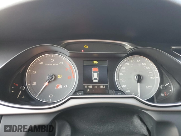 2014 Audi S4 Premium Plus with VIN WAUBGAFL8EA026498, listed as a Copart auction lot 70627964 with 111,036 mi miles and Salvage Title. Bid and sale history available at carsss.com. Image 9.