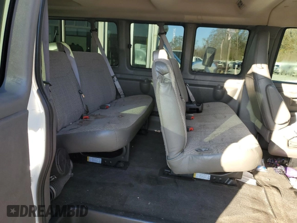 2018 Chevrolet Express Passenger LT with VIN 1GAZGPFG3J1253205, listed as a Copart auction lot 87235434 with Not provided miles and Salvage title. Bid and sale history available at DreamBid. Image 6.