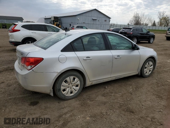 2014 Chevrolet Cruze LS with VIN 1G1PA5SH8E7110328, listed as a Copart auction lot 52757135 with 100,670 mi miles and Clean Title. Bid and sale history available at carsss.com. Image 3.