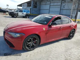 2020 Alfa Romeo Giulia Ti Sport with VIN ZARFAMBN2L7634774, listed as a Copart auction lot 42958905 with 33,908 mi miles and Salvage Title. Bid and sale history available at carsss.com. Image 1.