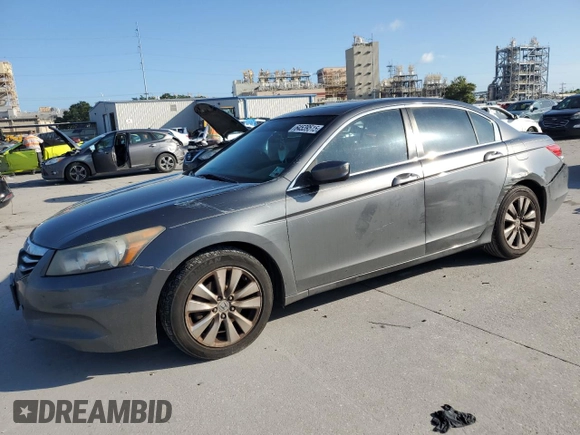 2012 Honda Accord EX with VIN 1HGCP2F7XCA010592, listed as a Copart auction lot 64539515 with 284,296 mi miles and Salvage title. Bid and sale history available at DreamBid. Image 1.