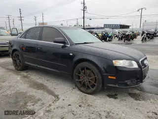 2008 Audi A4 2.0T with VIN WAUDF78E68A078830, listed as a Copart auction lot 50652695 with 110,898 mi miles and Salvage Title. Bid and sale history available at carsss.com. Image 4.