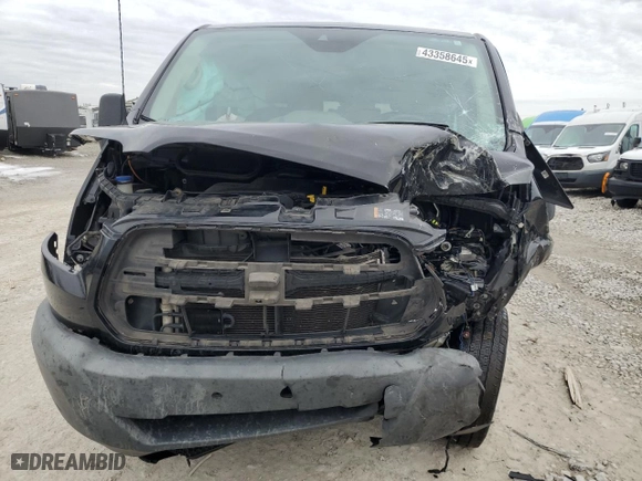 2019 Ford Transit Passenger Wagon XL with VIN 1FBZX2YM7KKB25398, listed as a Copart auction lot 43358645 with 0 mi miles and Salvage Title. Bid and sale history available at carsss.com. Image 5.