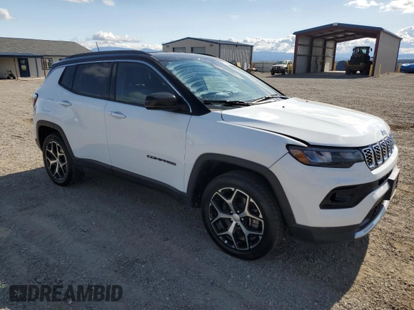 2024 Jeep Compass Limited with VIN 3C4NJDCNXRT125430, listed as a Copart auction lot 59377205 with 55,904 mi miles and Clean title. Bid and sale history available at DreamBid. Image 4.