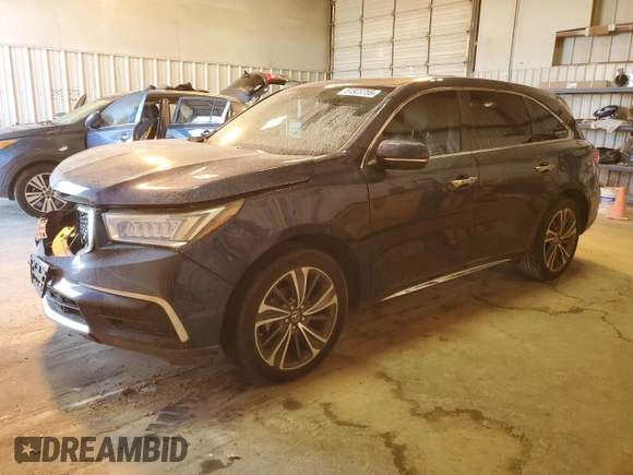 2019 Acura MDX Technology z VIN 5J8YD3H54KL000269, wystawiony jako Copart lot #51923755 z przebiegiem 87 395 mil mil oraz Szkoda całkowita • Salvage title. Historia ofert i sprzedaży dostępna na DreamBid. Obrazek 1.