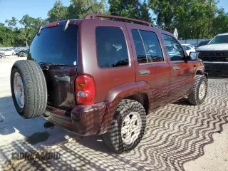 2003 Jeep Liberty Limited with VIN 1J4GK58K03W505110, listed as a Copart auction lot 55057165 with 165,021 mi miles and Salvage Title. Bid and sale history available at carsss.com. Image 3.