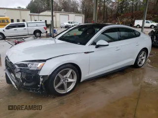 2018 Audi A5 Sportback Premium Plus with VIN WAUENCF57JA010545, listed as a Copart auction lot 42618524 with 72,823 mi miles. Bid and sale history available at carsss.com. Image 1.