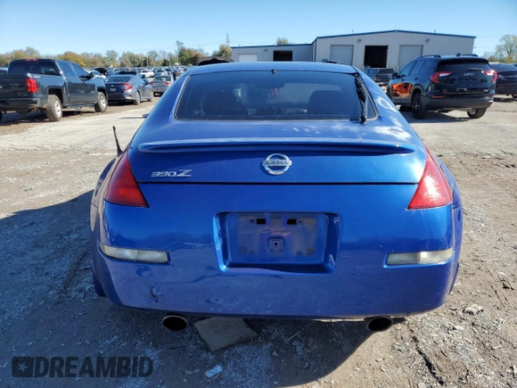 2005 Nissan 350Z Touring with VIN JN1AZ34D35M606128, listed as a Copart auction lot 80768864 with 108,891 mi miles and Salvage Title. Bid and sale history available at DreamBid. Image 6.