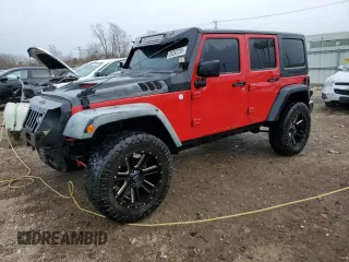 2014 Jeep Wrangler Unlimited Sport with VIN 1C4BJWDG4EL115321, listed as a Copart auction lot 51297255 with 176,685 mi miles and Salvage Title. Bid and sale history available at carsss.com. Image 1.