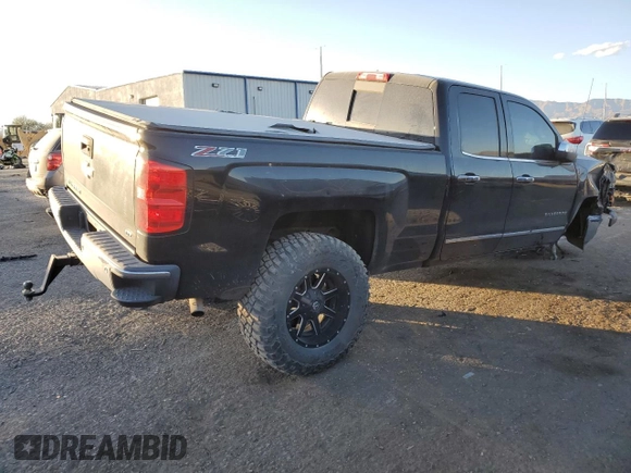2015 Chevrolet Silverado 1500 LTZ with VIN 1GCVKSECXFZ265138, listed as a Copart auction lot 43598575 with 80,872 mi miles and Salvage Title. Bid and sale history available at carsss.com. Image 3.