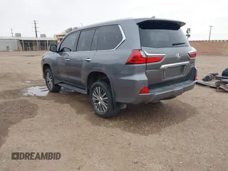 2018 Lexus LX with VIN JTJHY7AX3J4273862, listed as a IAAI auction lot 41697166 with 83,936 mi miles. Bid and sale history available at carsss.com. Image 3.