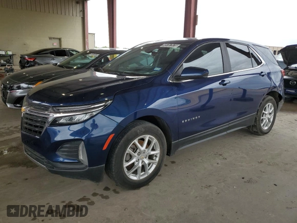 2022 Chevrolet Equinox LT with VIN 3GNAXKEV0NL295330, listed as a Copart auction lot 49787975 with 67,565 mi miles and Clean Title. Bid and sale history available at DreamBid. Image 1.