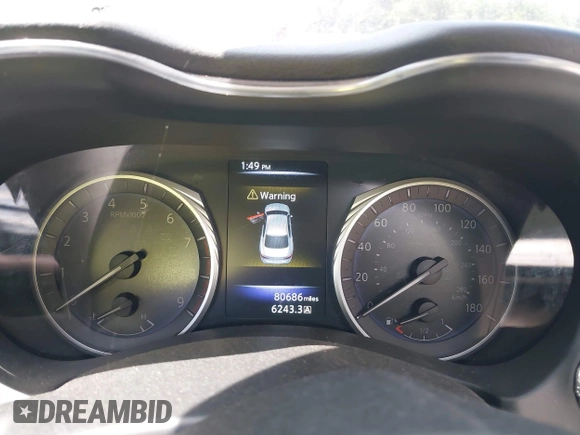 2017 Infiniti Q50 Premium with VIN JN1EV7AR2HM831181, listed as a IAAI auction lot 41804867 with 80,686 mi miles and . Bid and sale history available at DreamBid. Image 7.
