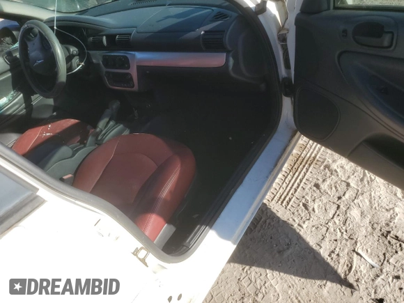 2005 Chrysler Sebring Touring with VIN 1C3EL56R05N637579, listed as a Copart auction lot 43818505 with Not provided miles and Non repairable. Bid and sale history available at DreamBid. Image 8.